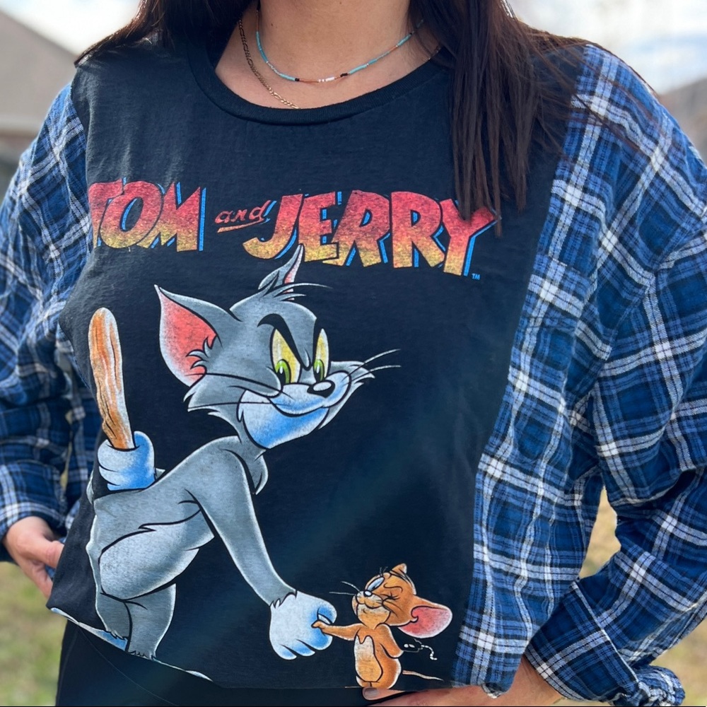 Tom & Jerry Cartoon Flannel Rework